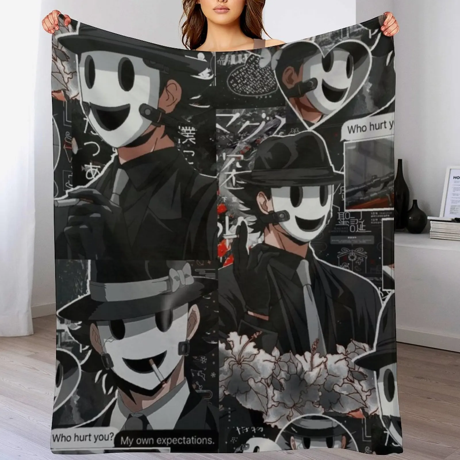 Снайперская маска Tenkuu Shinpan одеяло для кемпинга среда детские мягкие плюшевые