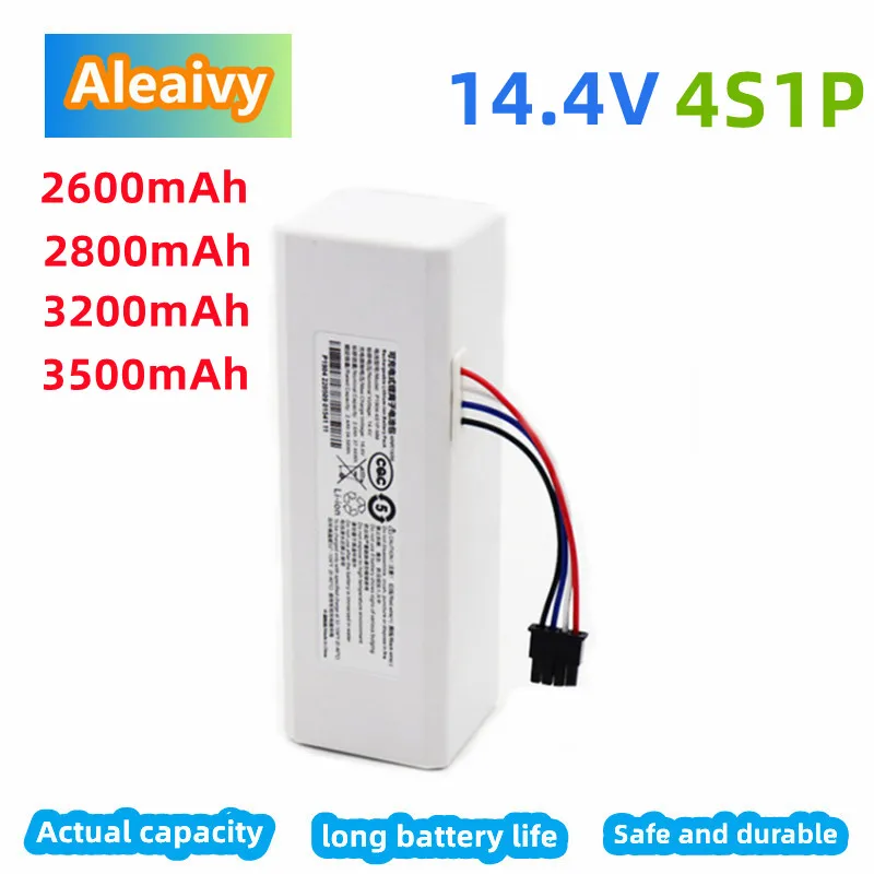 

14.4V 2600mAh Rechargeable Lithium-ion Battery For Xiaomi Mijia Mi Sweeping Mopping Robot Vacuum Cleaner 1C P1904-4S1P-MM