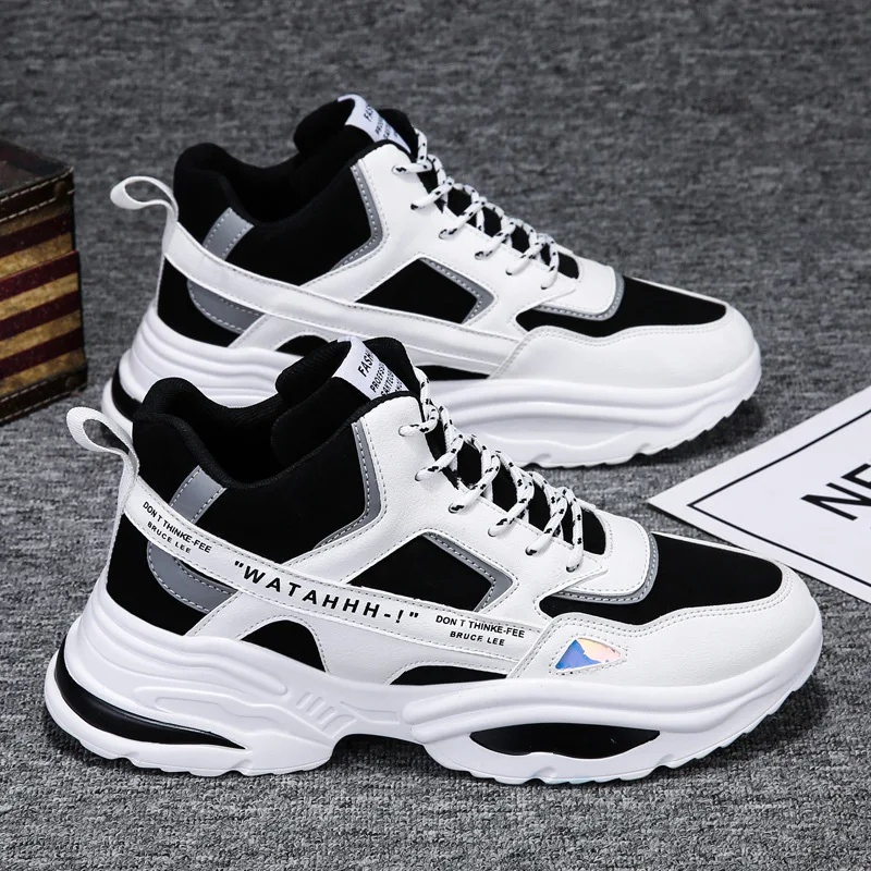 Men New Fashion Casual Shoes Male Ourdoor Jogging Sneakers Lace Up Breathable Men Shoes Comfortable Light Soft Hard-Wearing