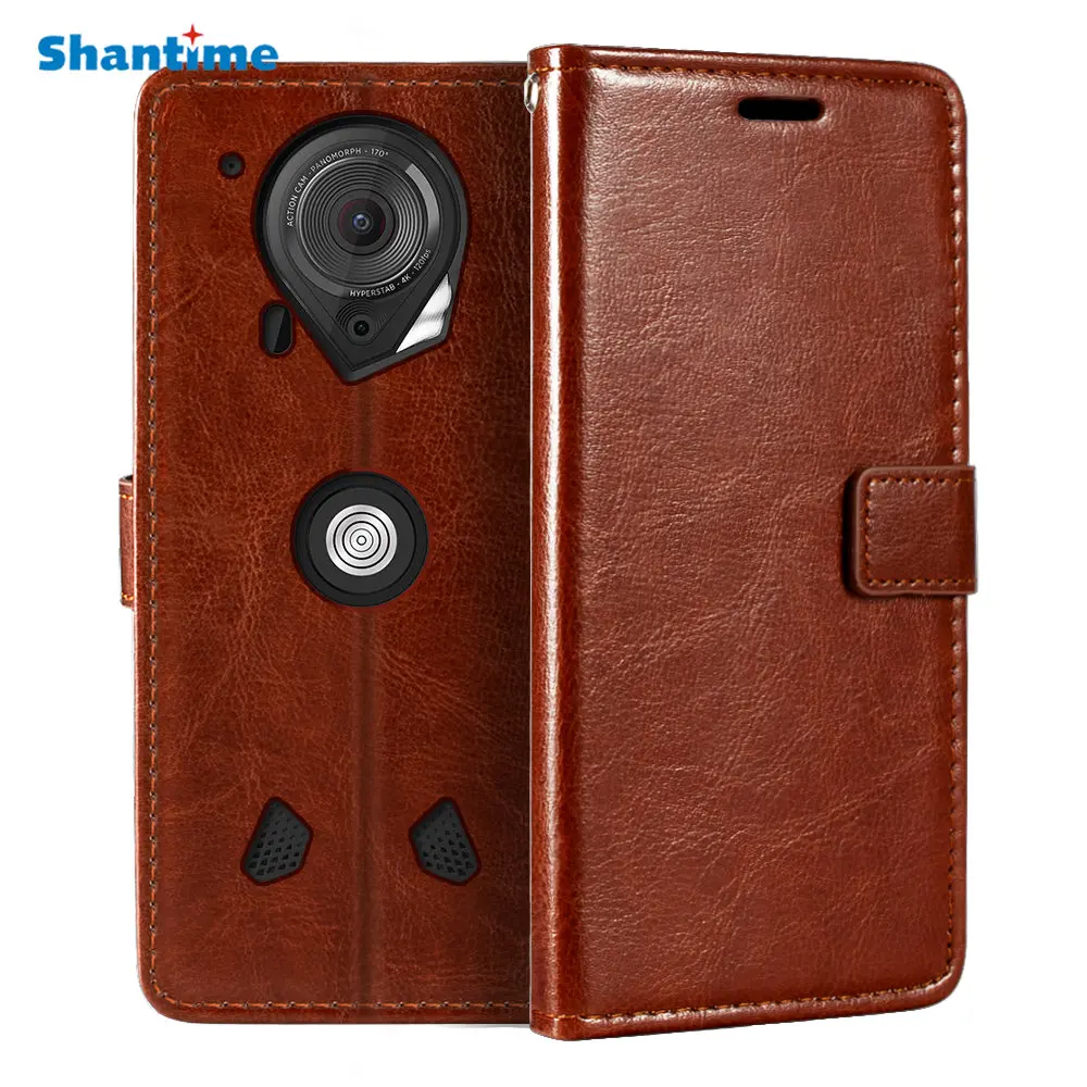 Флип-чехол из искусственной кожи с отделением для карт и подставкой