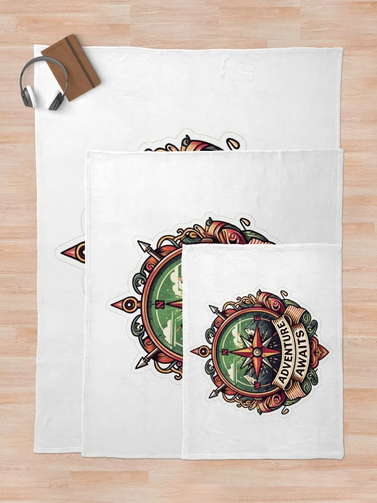 Винтажная туристическая наклейка: минимальная ретро-приказка для путешествий