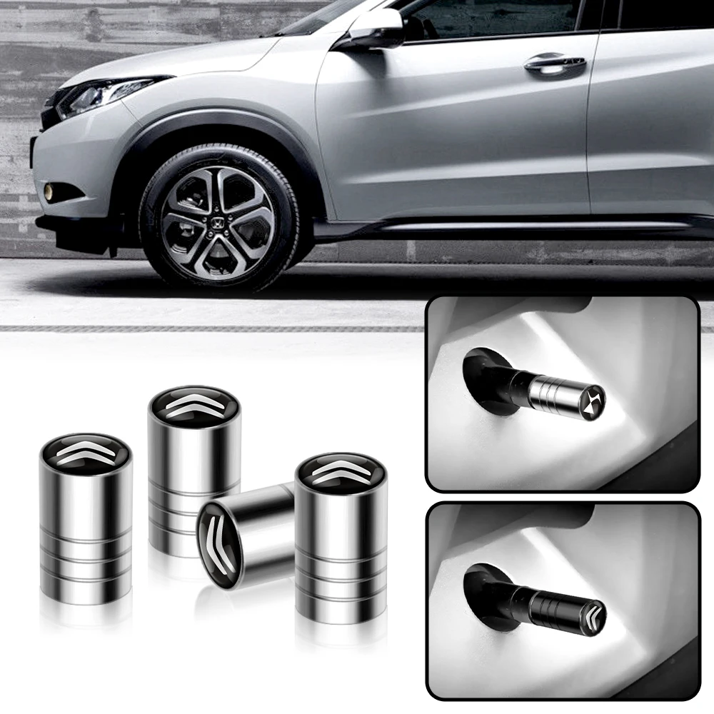3D Metal Tire Wheel Stem Air Valve Cap for Citroen DS LOGO C1 C2 C3 C4 C5 C6 C8 C4L DS7 DS3 DS4 DS5 DS5LS DS6 Picasso Saxo Xsara