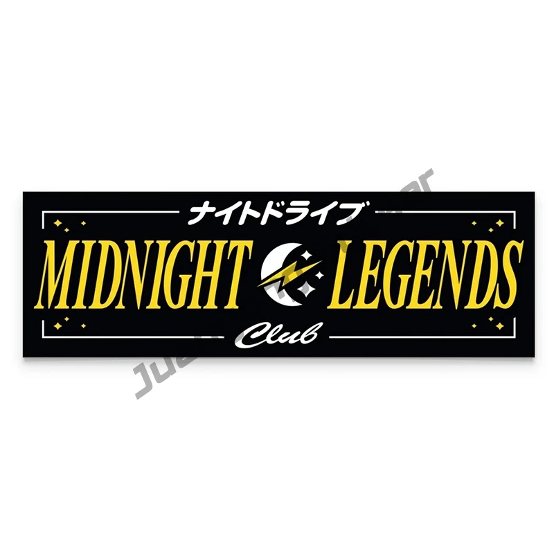 

Kamikaze Japan Midnight Legends JDM Refit Car Stickers Creative Waterproof Decal Scratch Proof Exterior Decoration PVC13x4cm