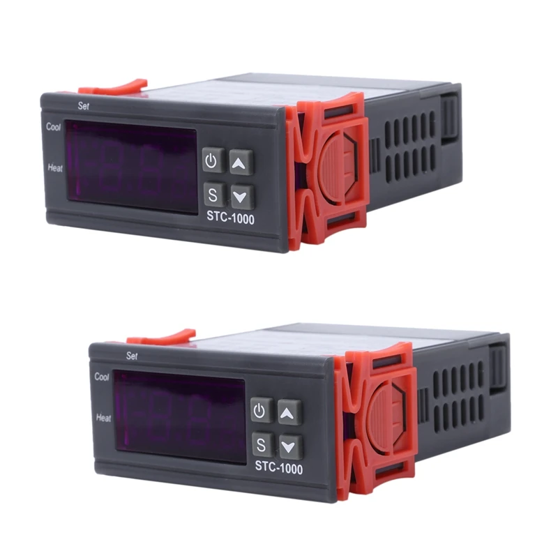 

2X 220V Digital STC-1000 Temperature Controller Thermostat Regulator+Sensor Probe