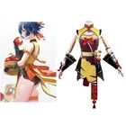 Костюм для косплея Хэллоуина из аниме Genshin Impact Cos Xiangling с тем же костюмом для косплея женский полный комплект одежды сексуальное платье шорты