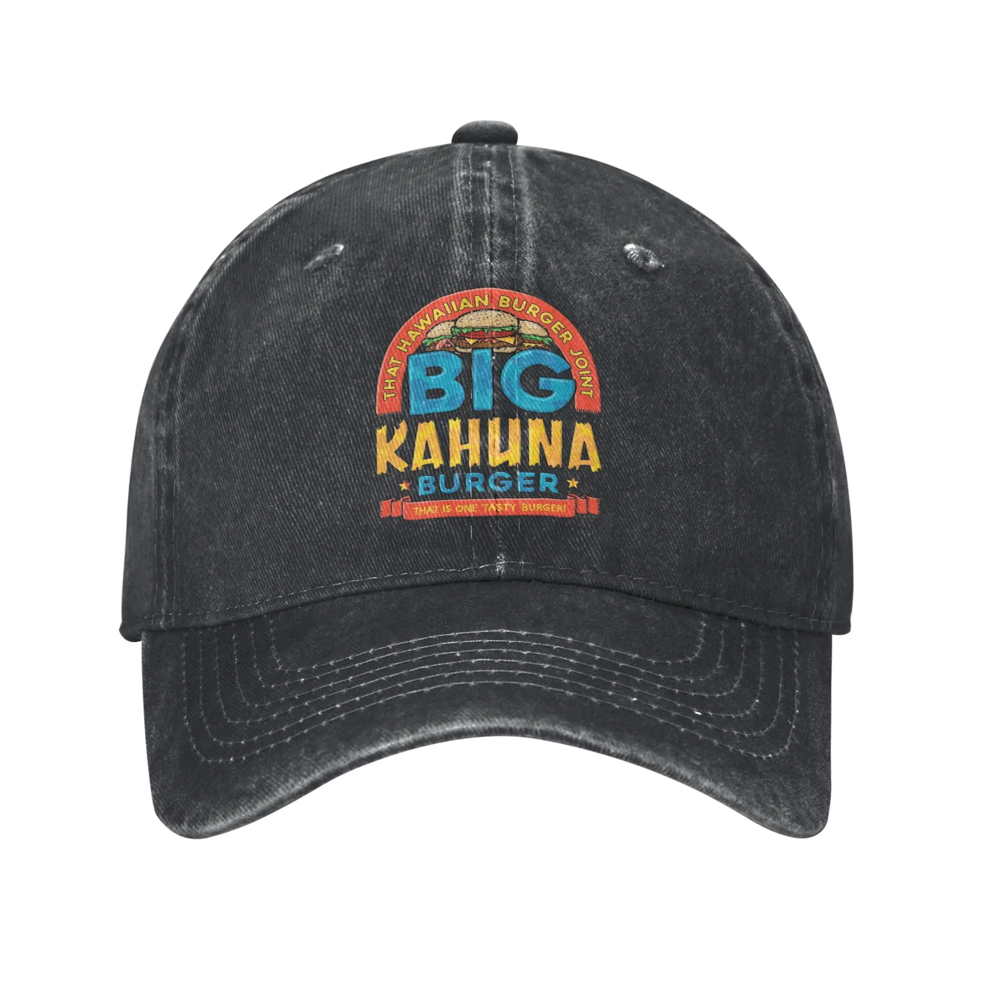 Фото Бейсболки унисекс The Big Kahuna Burger Pulp Fiction в стиле Квентина Тарантино, винтажные, с эффектом потертости, для активного отдыха, летние, от солнца №1