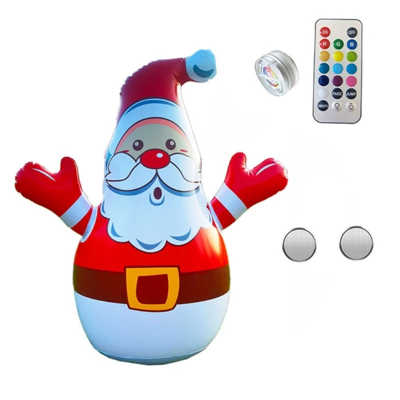 

Inflatable Christmas Santa Decorations with Bright LED Light Yard Inflatables