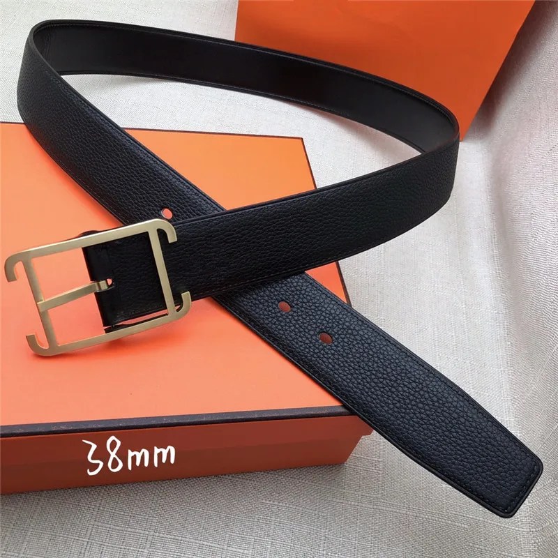 

2022 Men's Leather Braided Belts Luxury Double Sided Calfskin Business Casual Belts Fashion Designer High Quality waist belt