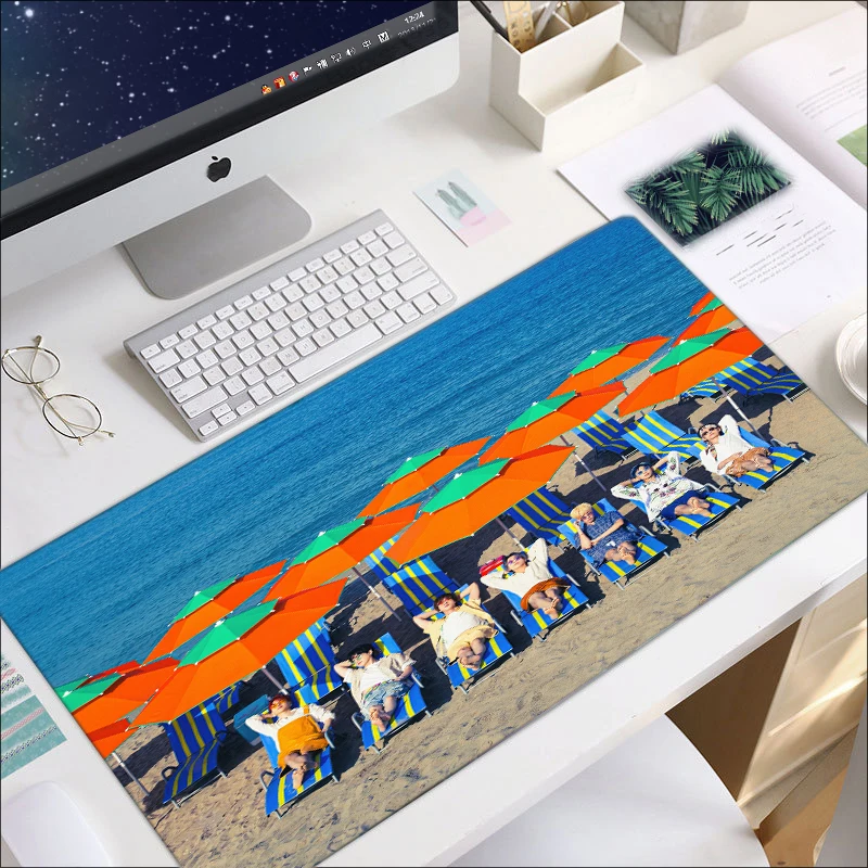 

Kpop Bts Mousepad Mouse Mats 900X400 Mause Pad Xxl Kawaii Large Desk Mat Laptop Office Keyboard Gaming Accessories Pc Notebook
