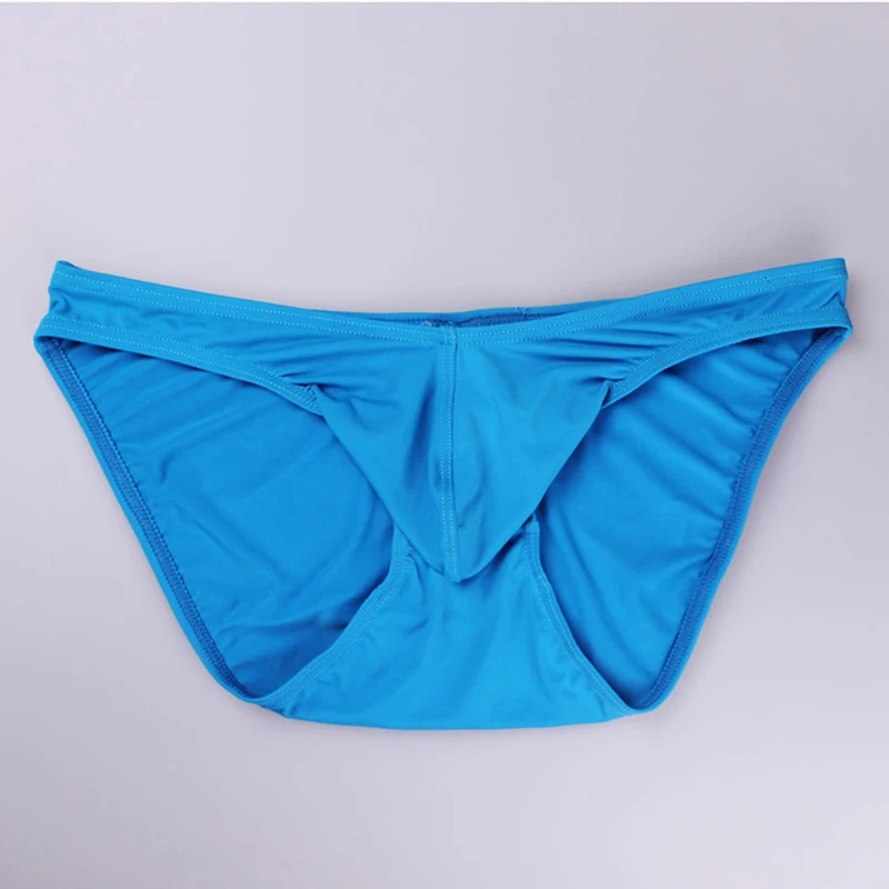 Мужское нижнее белье Woxuan Экзотические трусы шелковые Intimo Uomo Пенис с мешочком для