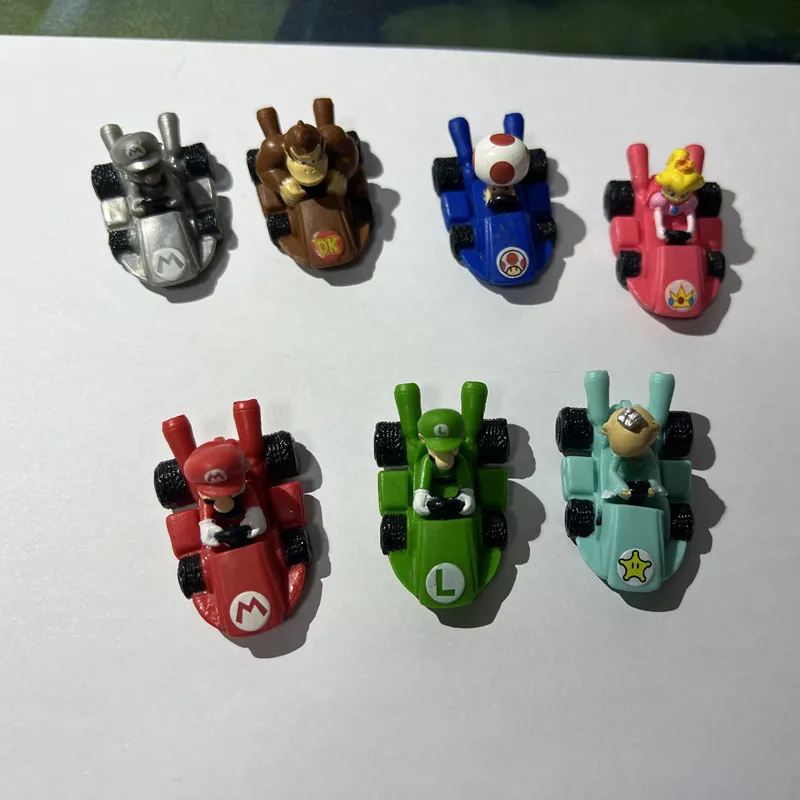 1 Набор = 7 штук, 3,5 см, картинг-доска Lougie, гоночная модель, украшение «сделай сам»