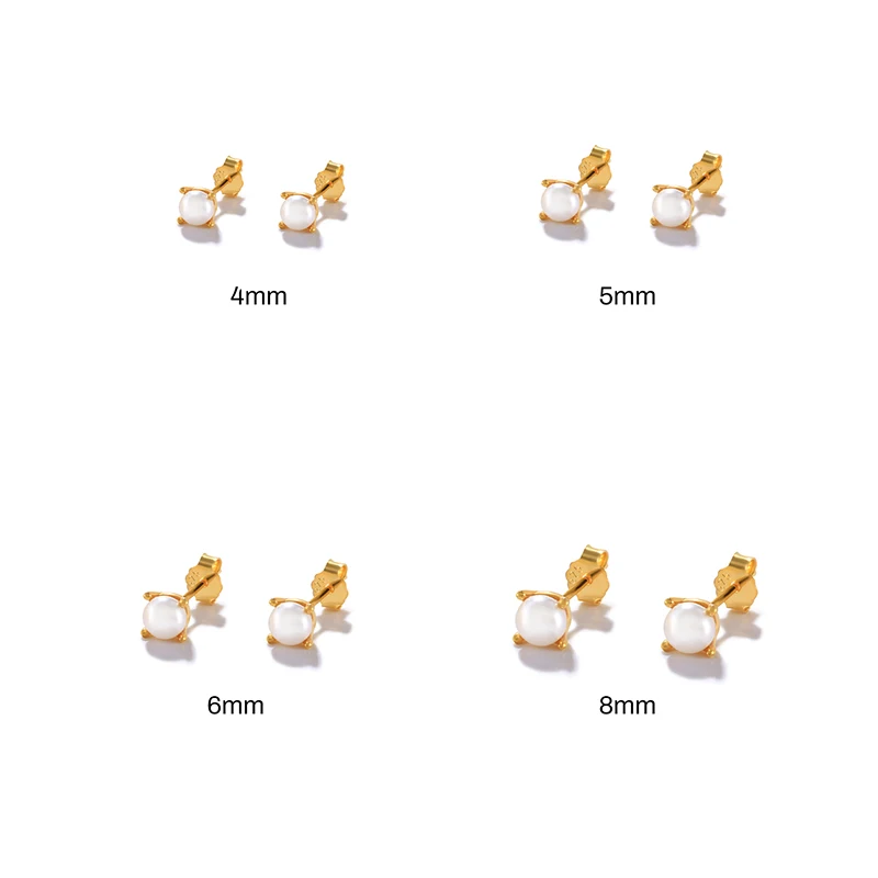 

Женские серьги-гвоздики из серебра 925 пробы, 4/5/6/8 мм