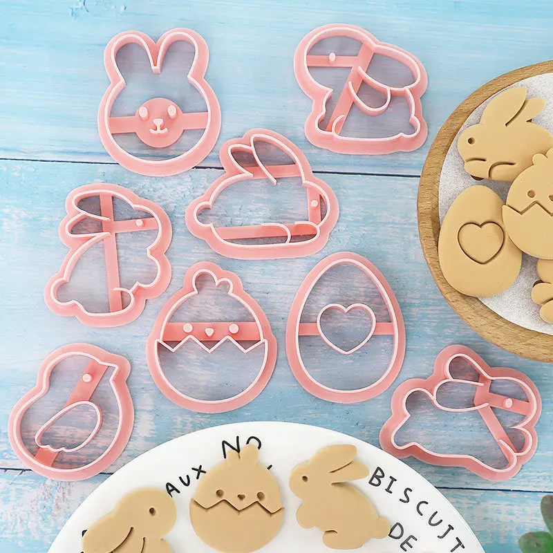 8 шт. форма для печенья с мультяшным пасхальным кроликом милый кролик цыпленок