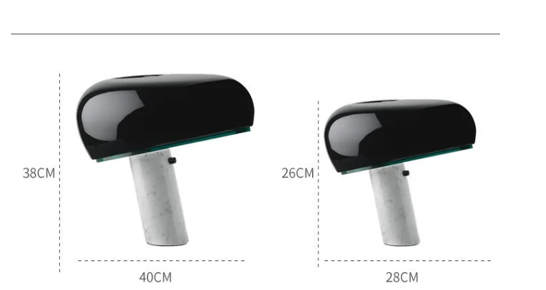 Современная декоративная настольная мраморная лампа Snoopy Mushroom для офиса отеля