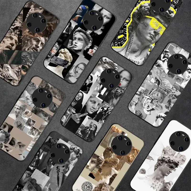 

David Mona Lisa Phone Case for Huawei Y 6 9 7 5 8s prime 2019 2018 enjoy 7 plus