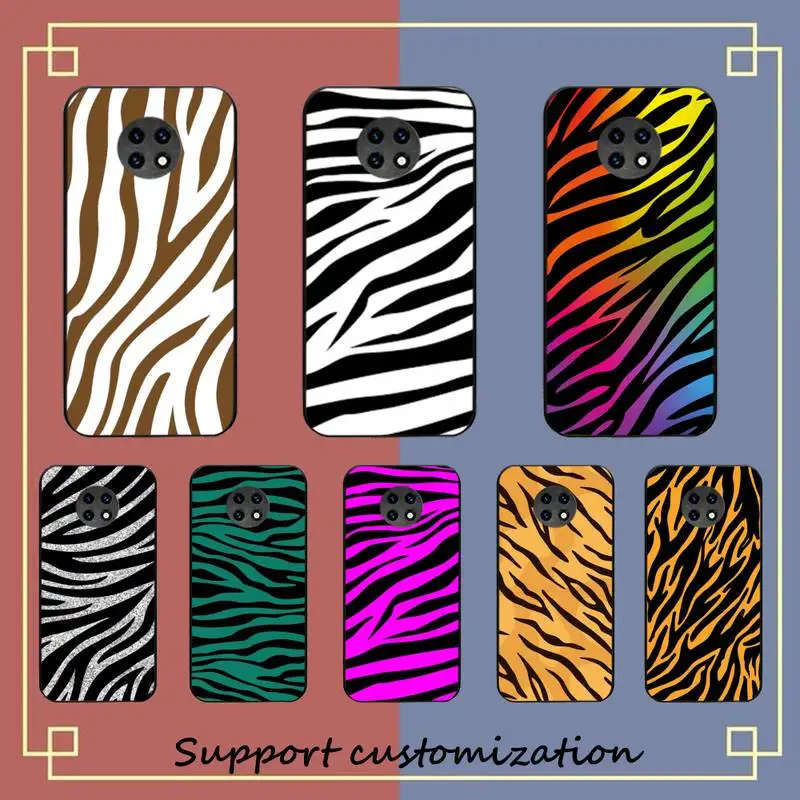 

RuiCaiCa Zebra Pattern Phone Case for Samsung S20 lite S21 S10 S9 plus for Redmi Note8 9pro for Huawei Y6 cover