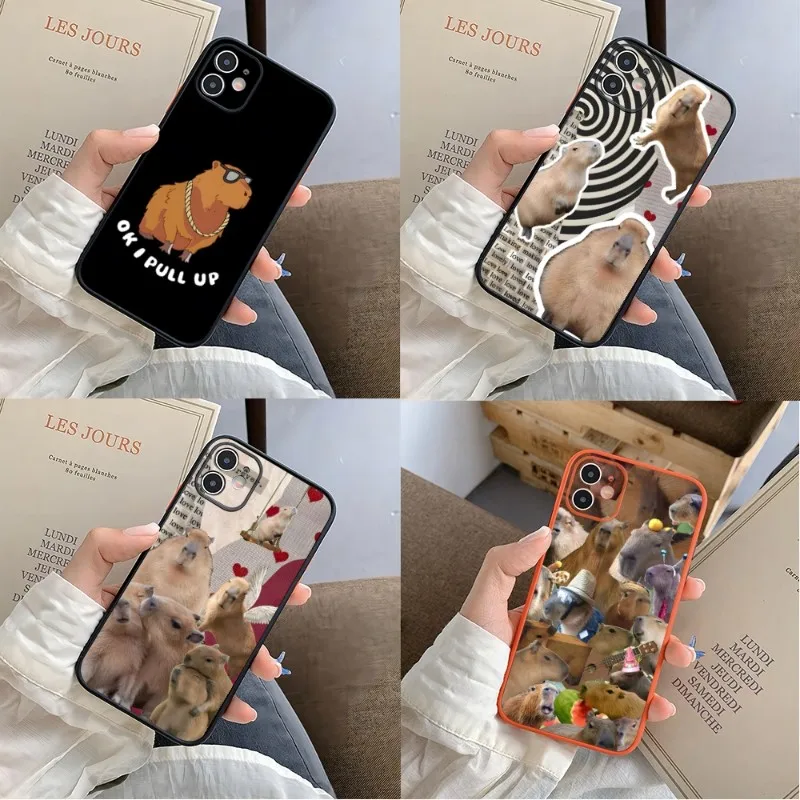 

Чехол для телефона с забавными животными для IPhone 14 13 Pro Max 12 Mini 11 6S 7 8 Plus XS X XR, матовый защитный чехол