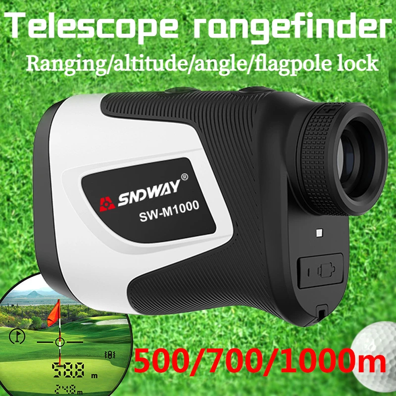 

1000m Golf Laser Rangefinder Telescope Measure 500m 700m Laser Distance Meter 6X USB charging Monocular For Golf Sport Hunting