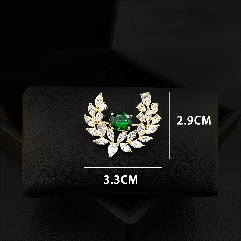 Unique Design Wheat Brooch Women High-Grade Plant Flower Suit Accessories Pin Fixed Clothes Decoration All-Match Corsage Jewelry