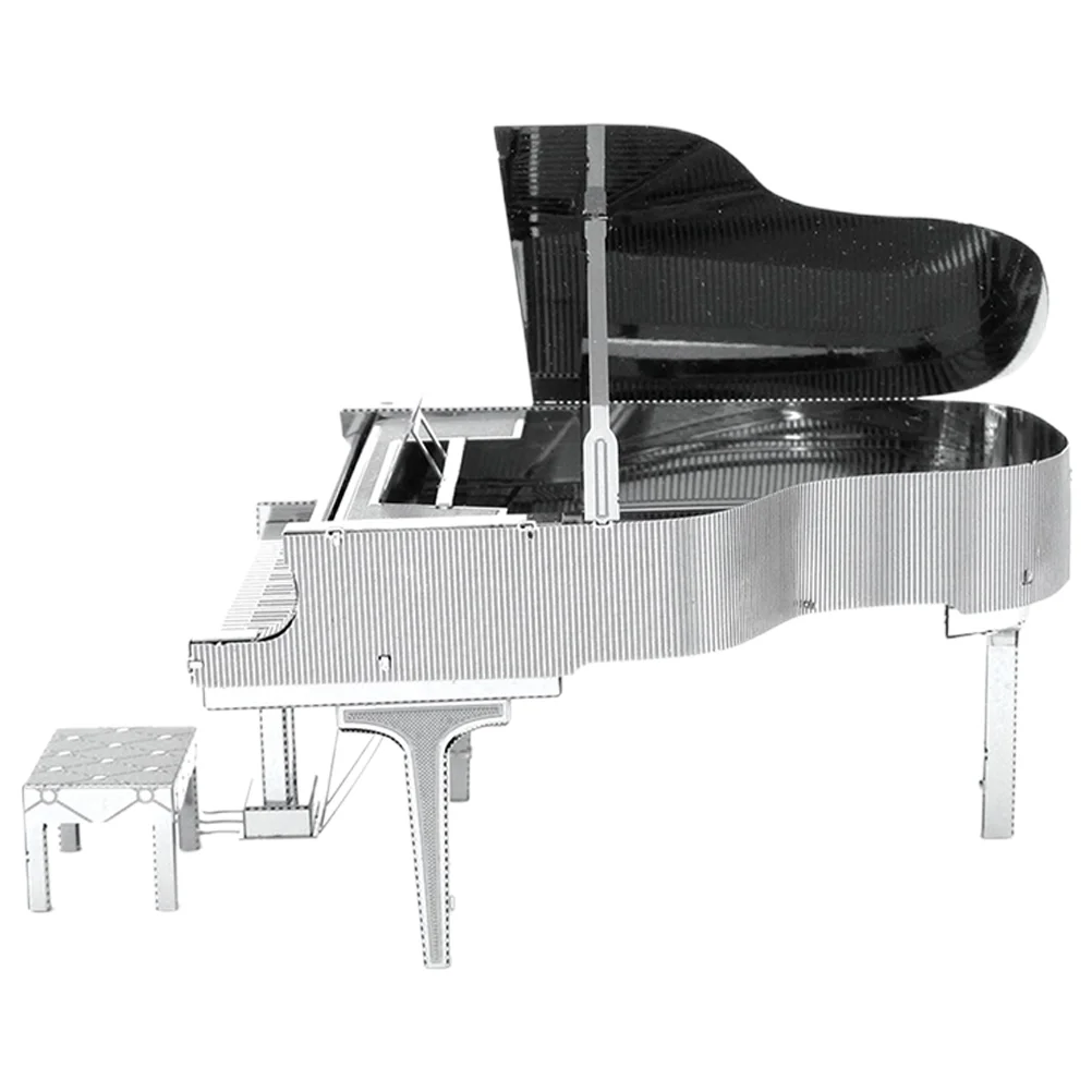 

Piano Model 3d Puzzle Kids Metal DIY Assembly Diorama Toys Preschool Supply Assembled