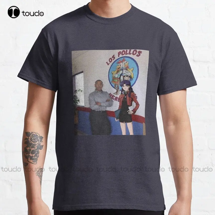 

Gus Fring Classic Los Pollos Hemanos Anime T-Shirt Custom Aldult Teen Unisex Digital Printing Tee Shirts Custom Gift Xs-5Xl