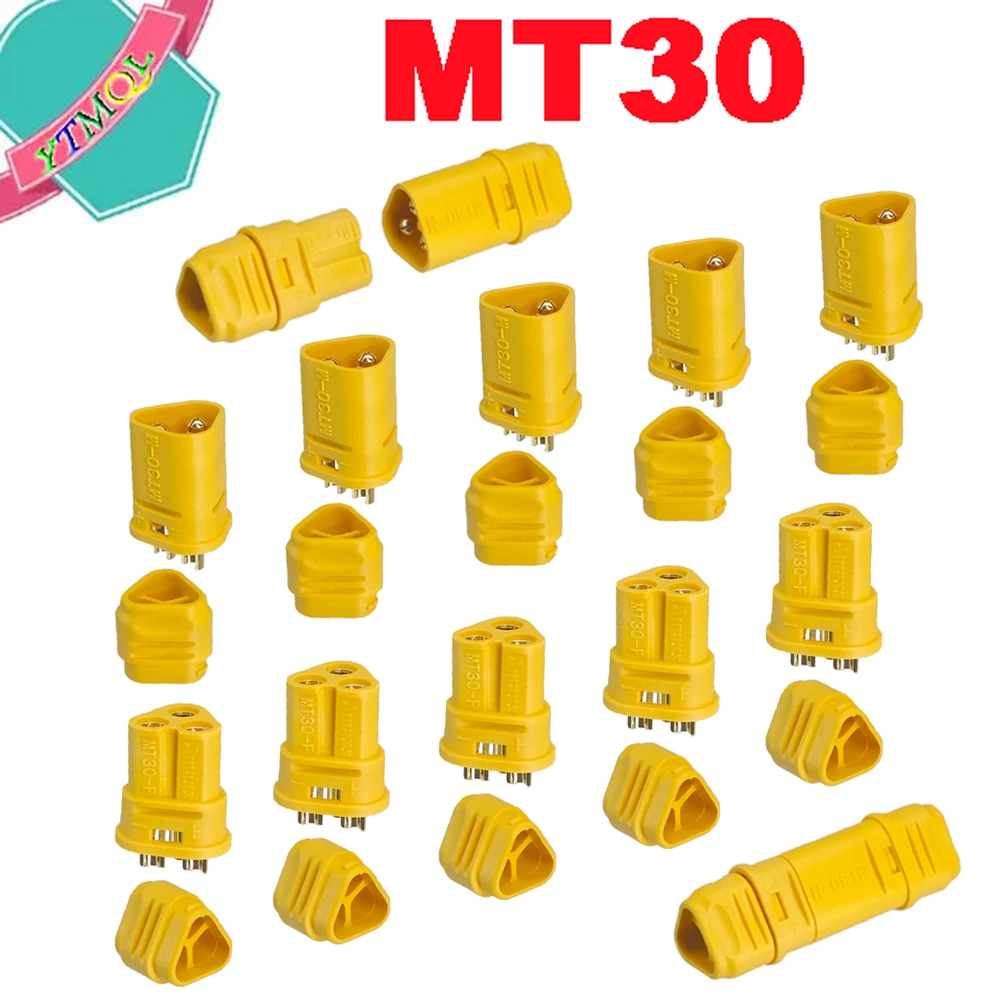 

10-100PCS MT30 Male Female Bullet Connector Plug the Upgrade For RC FPV Lipo Battery RC Quadcopter