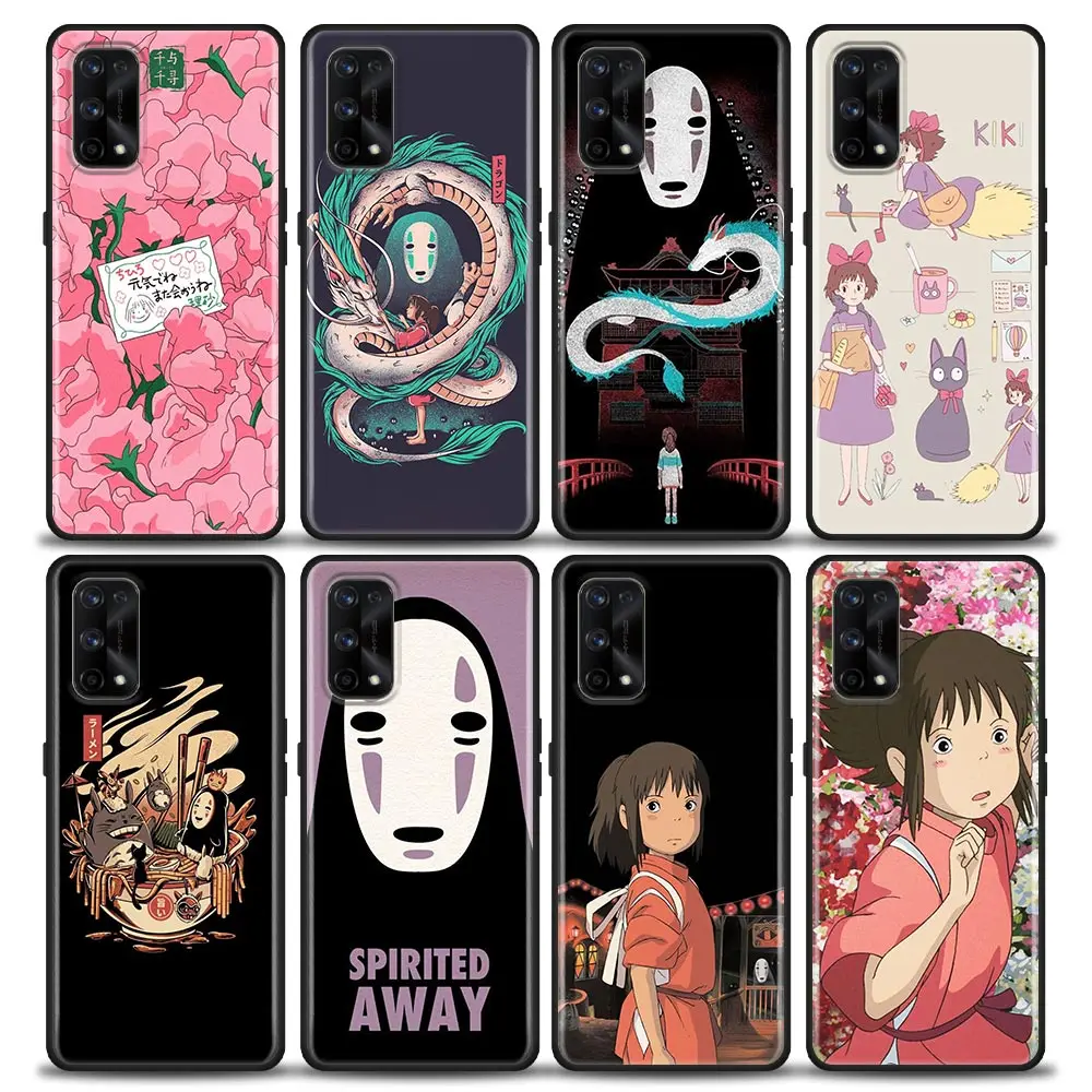 

Funda Case For OPPO Realme X50 X7 XT X 10 9 9I 8 8I 7 7I 6 5 Pro Plus 5G Case Capa Para Ghibli Spirited Away Totoro No Face