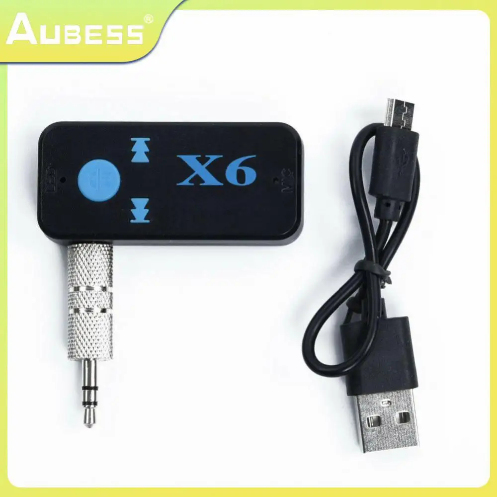 

Black Compatible Wireless Receiver High-definition Audio Transmission Adapter Supports Hands-free Calling X6 Energy Saving 3.5mm