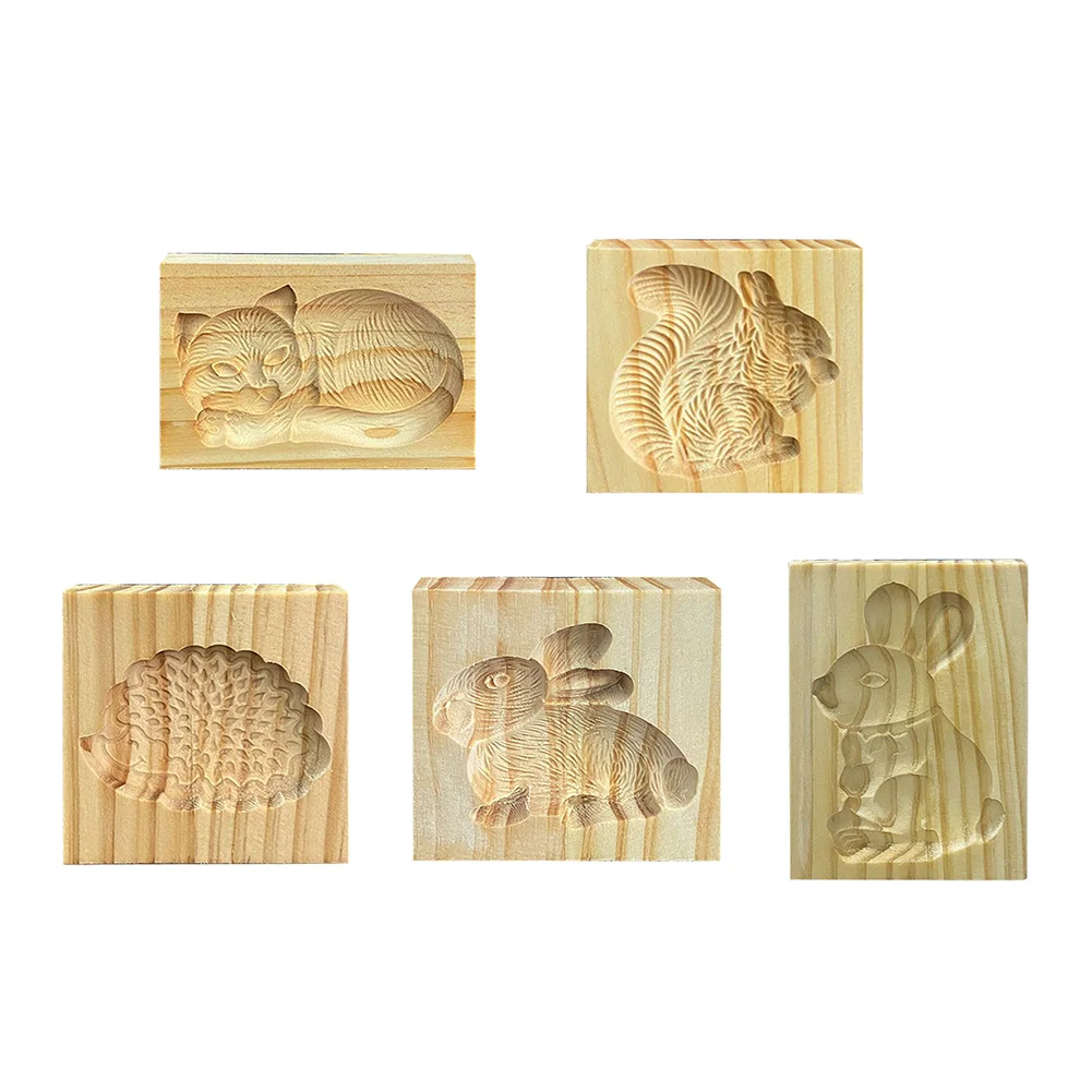 

Wooden Cookie Mold Cutter Gingerbread Biscuit Moulds DIY Cake Embossing Baking Homemade Bakeware Tools