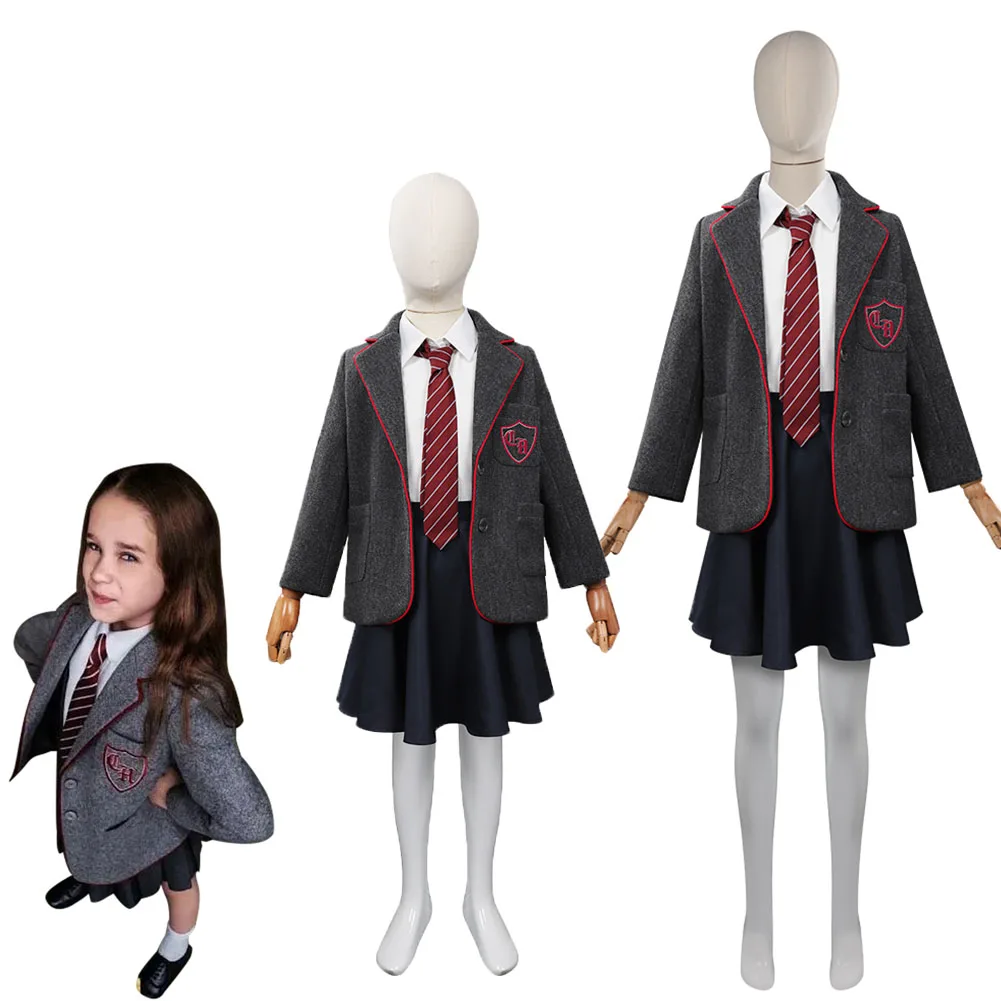 

Kids Adult Roald Dahl’s Matilda the Musical Cosplay Costume Uniform Skirt Shirt Necktie Outfits Children Halloween Carnival Suit