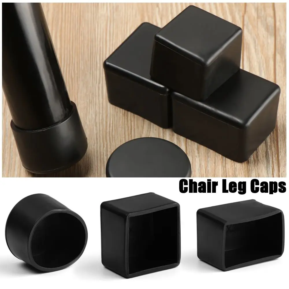 

4pcs/set New Floor Protectors Round Bottom Cups Chair Leg Caps Silicone Pads Furniture Feet Non-Slip Covers