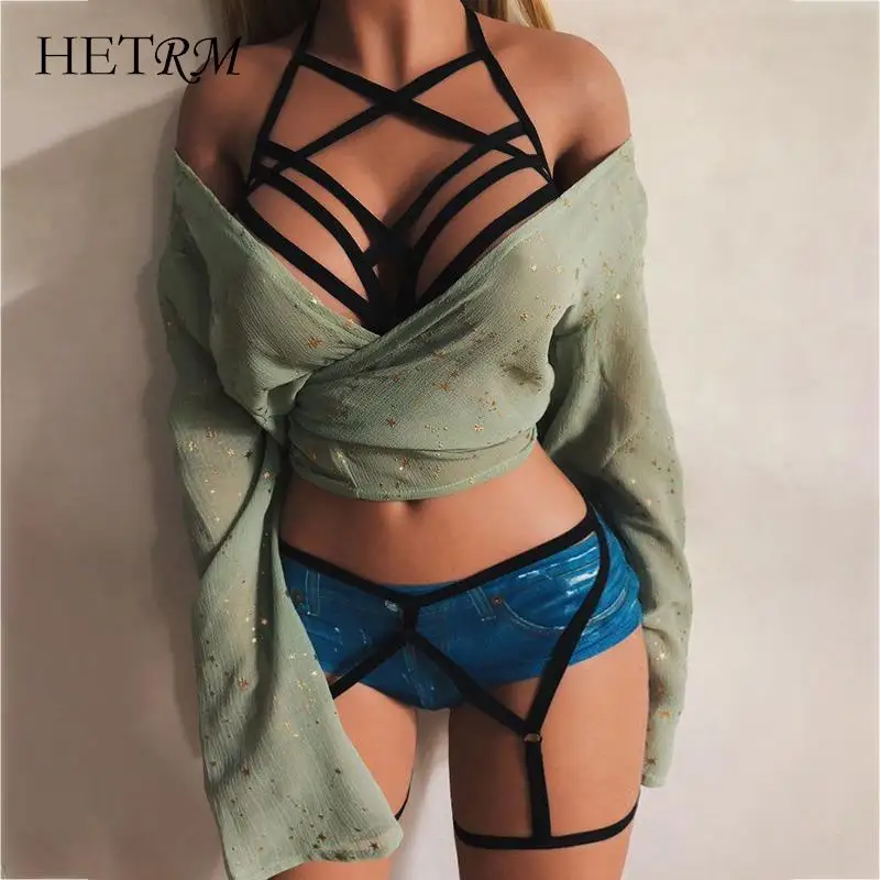 Портупея для тела портупея груди в стиле панк готический пояс ног женский летний