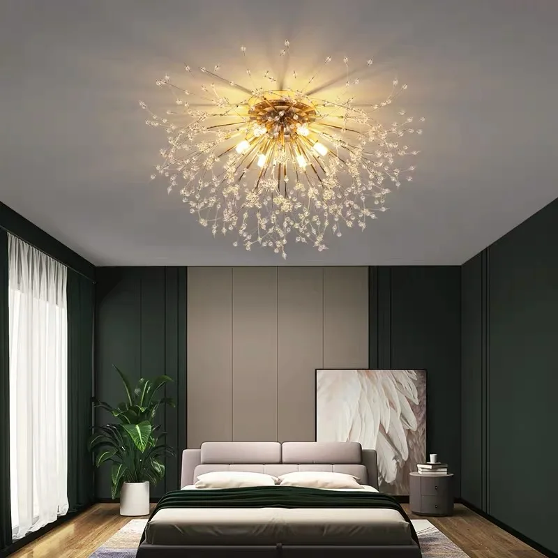 

Nordic Moderndandelion LED ceiling lamp decoration household children's bedroom room firefly ceiling chandelier lamps Home decor