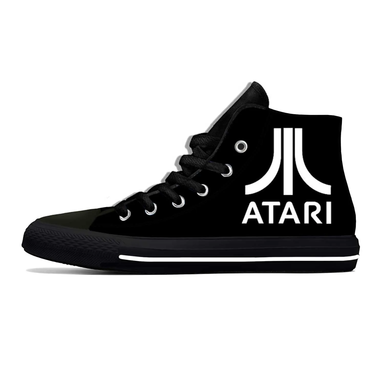 

Аниме мультфильм манга игра Atari крутая модная забавная Повседневная Тканевая обувь высокие Легкие дышащие кроссовки с 3D принтом для мужчин и женщин