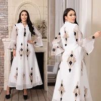 yzz muslim evening dress abayas for women caftan marocain middle east embroidered dubai robe ladies dress