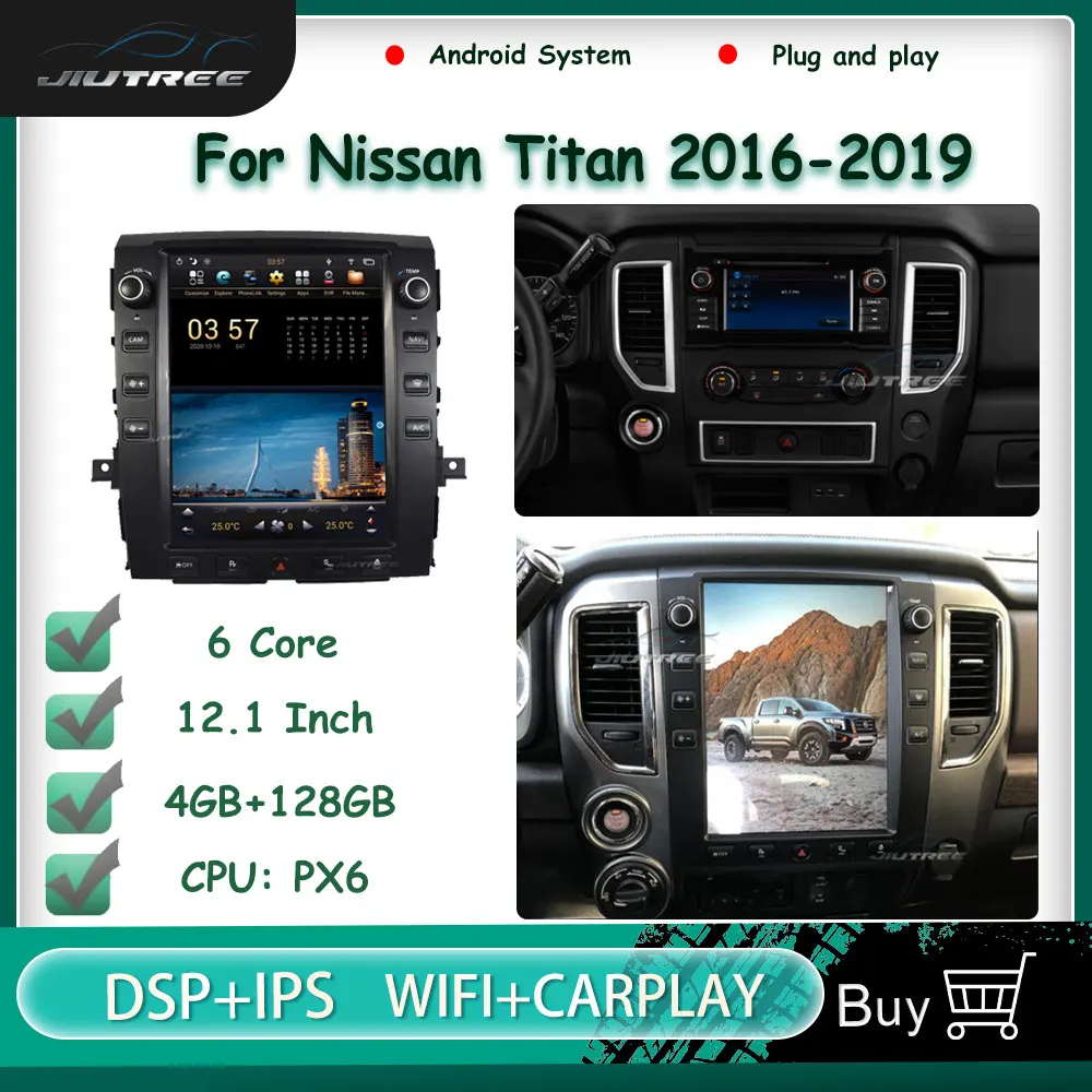 

For Nissan Titan 2016 2017 2018 2019 car radio android stereo receiver multimedia player head unit tape recorder autoradio 2din