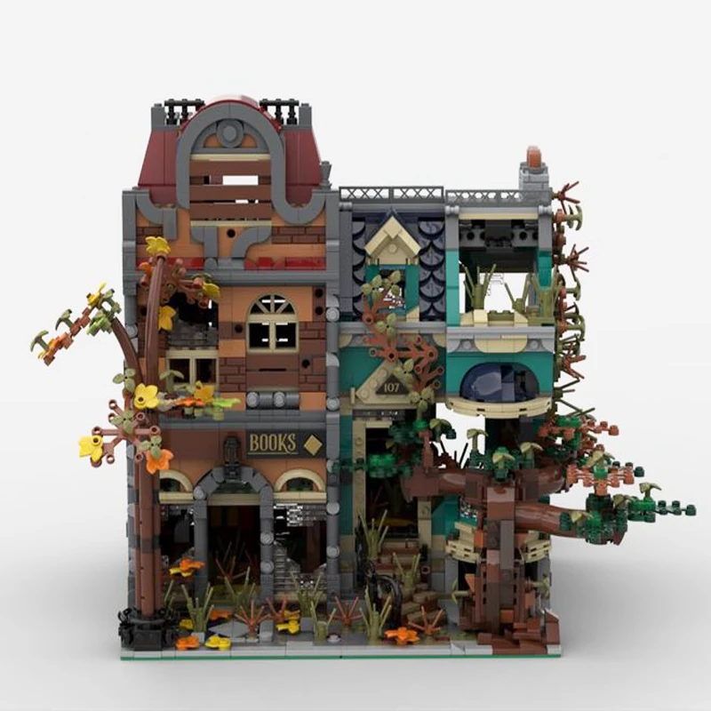 

NEW 3281 PCS City Hot Selling Street View Moc Apocalypse version Bookshop DIY creative ideas Children Toy Gift Blocks MOC-10270