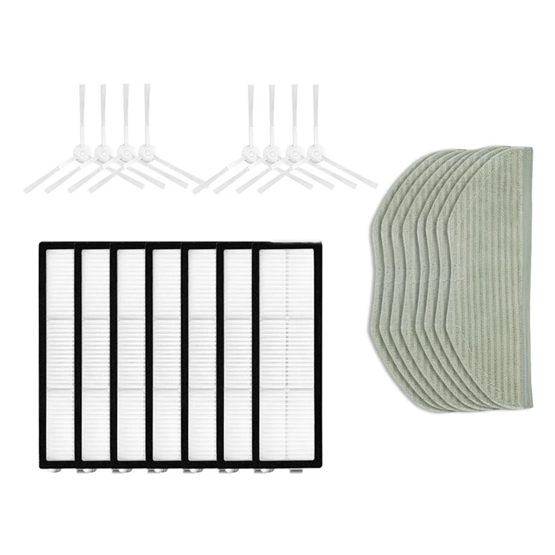 

SANQ Replacement Parts Side Brushes HEPA Filters Mop Pads For Xiaomi Mijia STFCR01SZ Robot Vacuum Cleaner Accessories