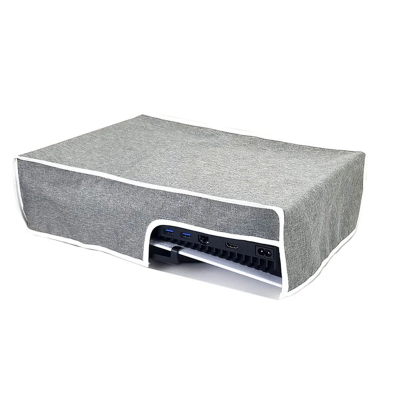 

2X Horizontal Simple Style Cover For PS5 Game Console Dust Proof Cover Protector For PS5 Games Gaming Accessories,Gray