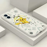 pokemon pikachu phone case for iphone 12 11 13 pro max 6 6s 7 8 plus x xs max xr mini se 2020 carcasa back coque cartoon comic