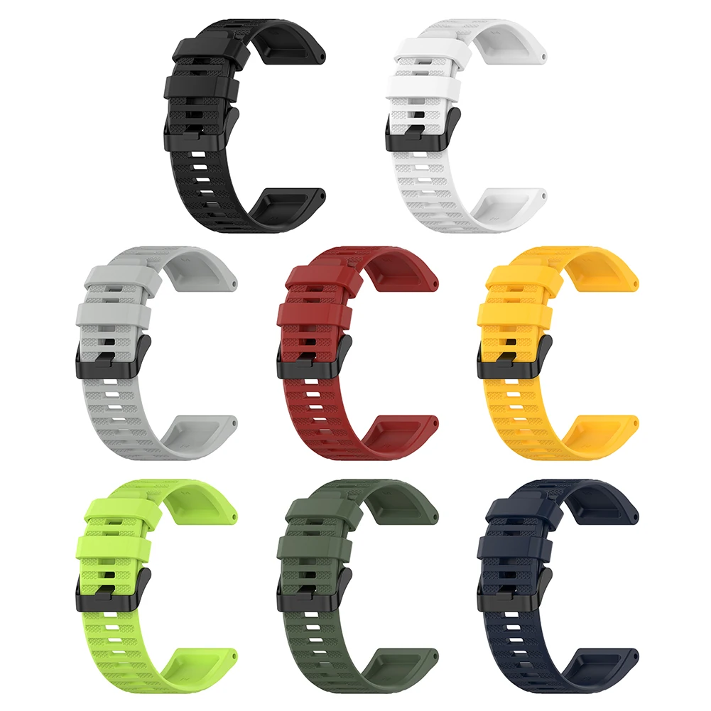 

Replacement Silicone Watch Strap Adjustable Bracelet for Garmin Fenix 6X/Fenix 6X Pro Comfortable Sports Smart Watch Wristband