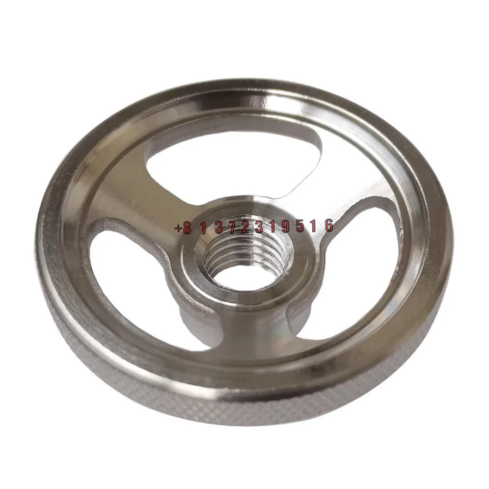 

304 Stainless Steel Handwheel Circular Outer Diameter 80/100mm Inner Screw Hole M10/12/14/16/18/20 Disc