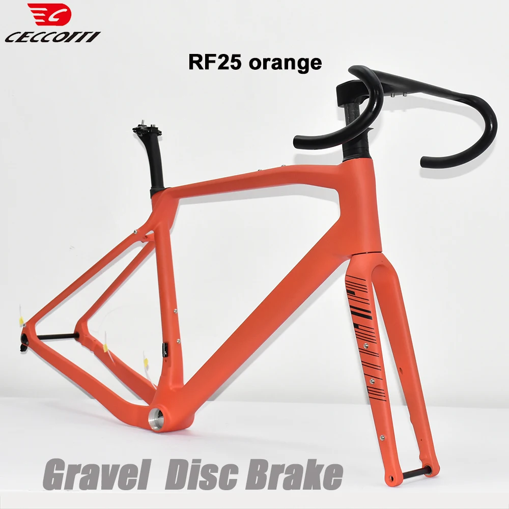 Заводская гравийная рама CECCOTTI T1000 полностью карбоновая с дисковым тормозом