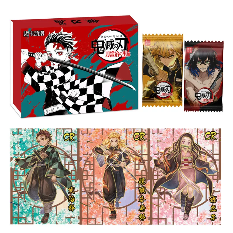 

Новая коллекция карточных кованых карт для рассеивателя демонов, двухслойная рамка с прямоугольным узором, толстая карточка, Nezuko Kanroji, Бабочка, Фотокарта