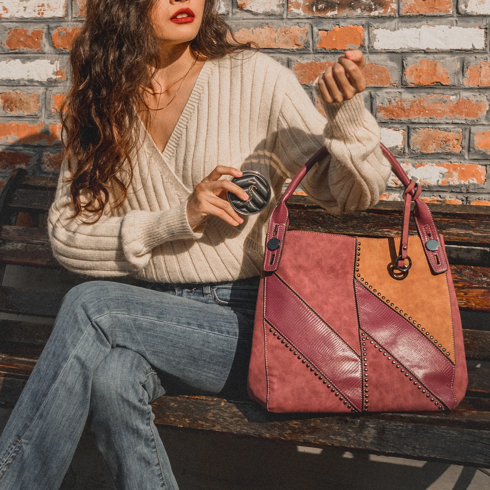 Celela Vintage Women's Bag Luxury Designer Tote Female Casual Style Luxury Shoulder Bag PU Leather Female Bag