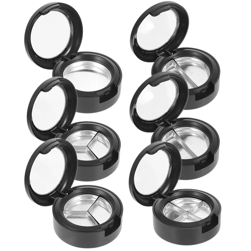 

6 Pcs Eye Shadow Box Refillable Lipstick Tray Cases Highlighter Empty Holder Makeup Sub Packing Took Containers Cosmetics Boxes