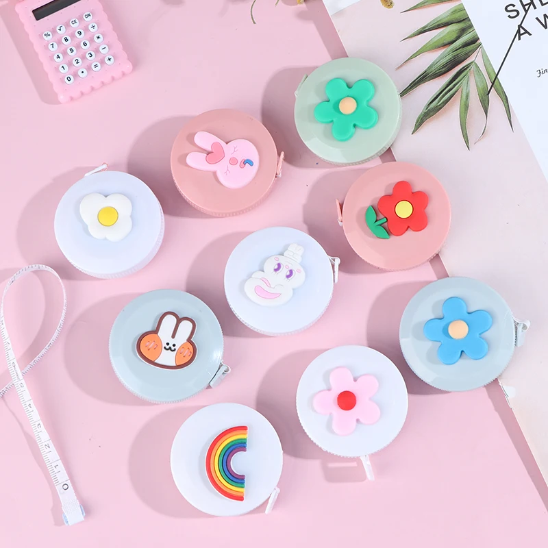 

Tape Measures Portable Retractable Ruler Children Height Ruler Centimeter Inch Roll Tape Random Color