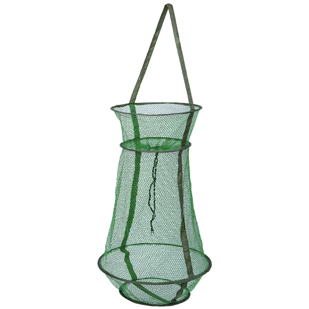 

Folding Fish Basket Fishing Catching Net Supplies Nets Mesh Netting Wear-resistant Protecting