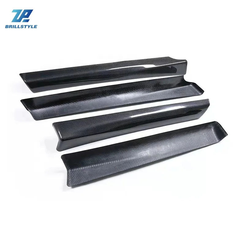 

4PCS Model 3 Auto Dry Carbon Fiber Door Panel Trim For2016-2020