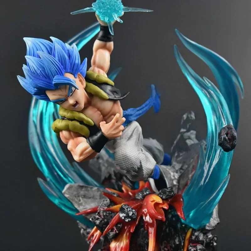 Аниме Dragon Ball Фигурка Super Broly Vs Gogeta Gk Статуя Dbz Broli Saiyan Doll 22 см Коллекционная игрушка